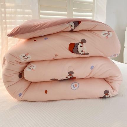 91家纺网 家纺一手货源 找家纺 （总）寐居 2022新款A类针织棉超柔保暖印花冬被