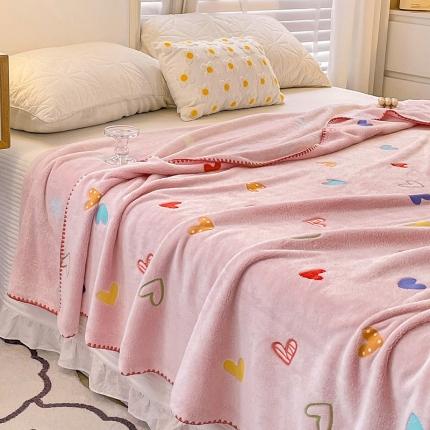 （总）寐居 2022新款云朵绒卡通小毛毯盖毯