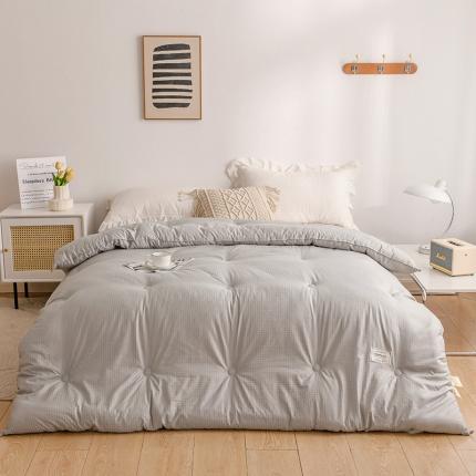 寐居 2022新款立体压花暖肤被被子被芯系列 立体压花-银灰