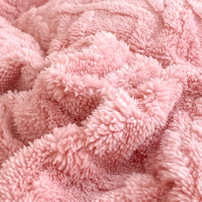 91家纺网 家纺一手货源 找家纺 金爱家 2023新款塔芙绒牛奶绒防静电四件套 塔芙绒-粉