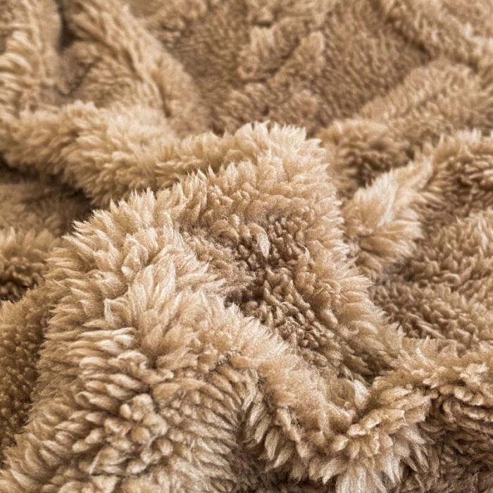 91家纺网 家纺一手货源 找家纺 金爱家 2023新款塔芙绒牛奶绒防静电四件套 塔芙绒-咖