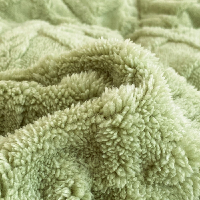 91家纺网 家纺一手货源 找家纺 金爱家 2023新款塔芙绒牛奶绒防静电四件套 塔芙绒-青绿