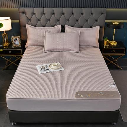 91家纺网 家纺一手货源 找家纺 （总）小牛席业 2022新款四季夹棉床笠-枫叶款