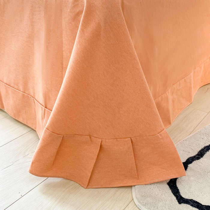 91家纺网 家纺一手货源 找家纺 金爱家 2023新款全棉生态磨毛小清新四件套 枫情