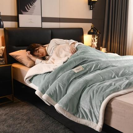 91家纺网 家纺一手货源 找家纺 （总）印季家纺 2024新款三层夹棉加厚复合毛毯