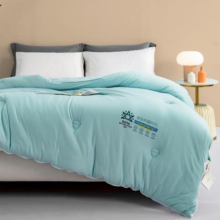 91家纺网 家纺一手货源 找家纺 芯恋 2025A类母婴级针织锐钛抗茵被，夏被，春秋被，冬被 清新绿