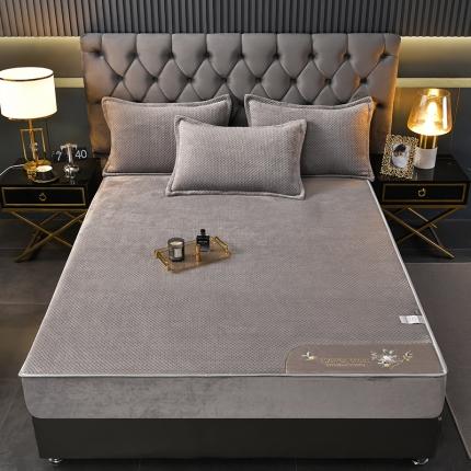 91家纺网 家纺一手货源 找家纺 （总）小牛席业 2022新款牛奶绒夹棉床笠-花的故事