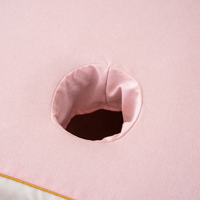 91家纺网 家纺一手货源 找家纺 莉人坊 2023彩棉麻美容床罩-小蜜蜂 小蜜蜂粉红