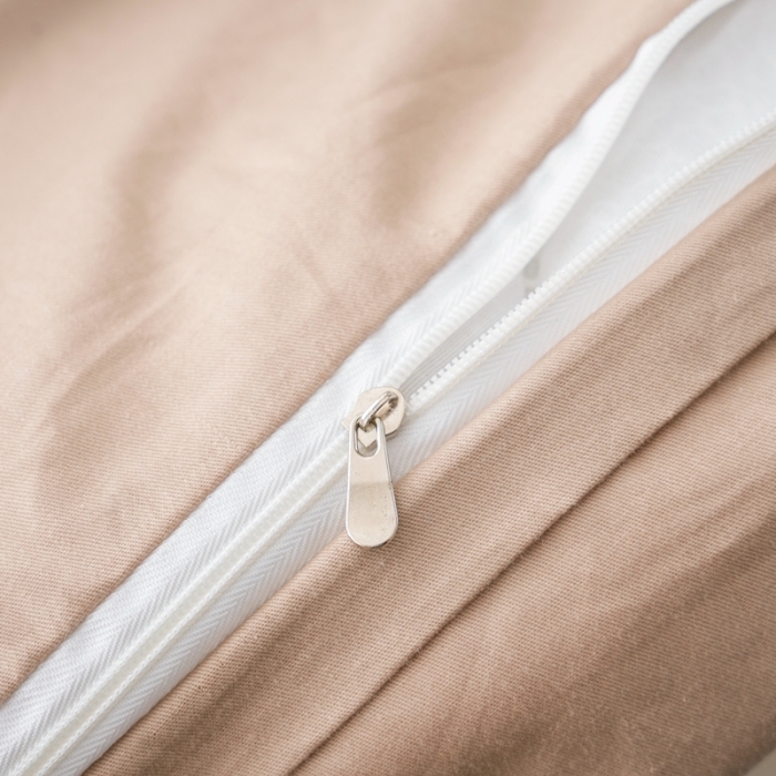 91家纺网 家纺一手货源 找家纺 莉人坊 2023彩棉麻美容床罩-小蜜蜂 小蜜蜂米黄