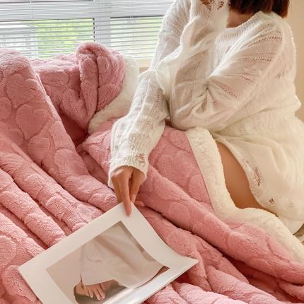 91家纺网 家纺一手货源 找家纺 （总）昔可家纺 2022新款ins风纯色保暖塔塔绒多功能毛毯