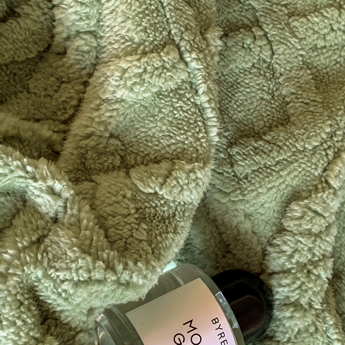 91家纺网 家纺一手货源 找家纺 昔可家纺 2022新款ins风纯色保暖塔塔绒多功能毛毯 波纹绿