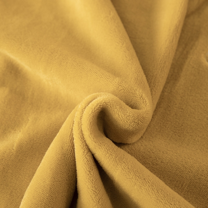 91家纺网 家纺一手货源 找家纺 凡客 2022新款亲肤牛奶绒四件套-倩影系列 黄