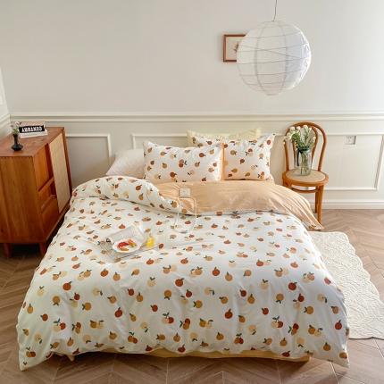 91家纺网 家纺一手货源 找家纺 （总）昔可家纺 2022新款仙女风全棉爱丽丝系列印花四件套