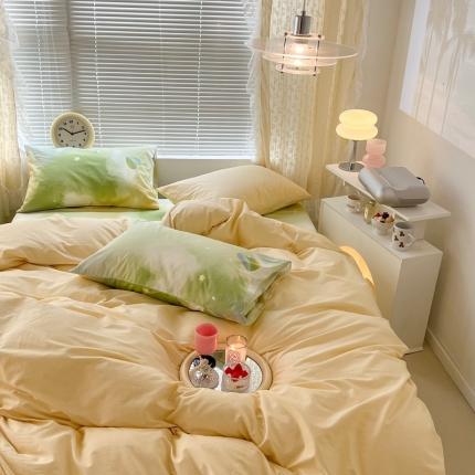 91家纺网 家纺一手货源 找家纺 （总）昔可家纺 2022新款全棉ins云朵系列四件套