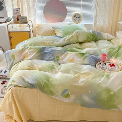 91家纺网 家纺一手货源 找家纺 （总）昔可家纺 2022新款全棉ins云朵系列四件套