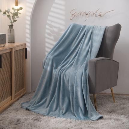 91家纺网 家纺一手货源 找家纺 （总）卡琪曼 2023新款纯色加厚牛奶绒法兰绒毛毯子办公室午睡盖毯