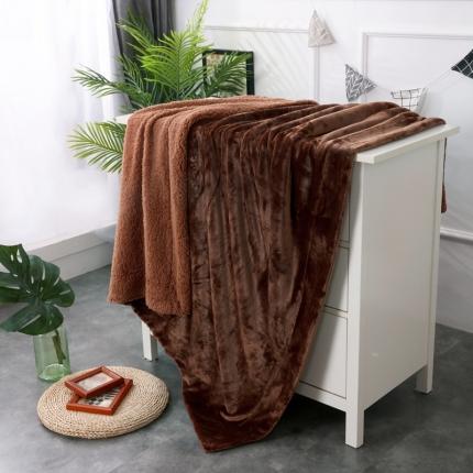 91家纺网 家纺一手货源 找家纺 （总）卡琪曼 2022新双面法兰绒羊羔绒毛毯办公室午睡盖毯子