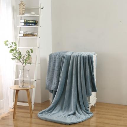 91家纺网 家纺一手货源 找家纺 （总）卡琪曼 2022新双面法兰绒羊羔绒毛毯办公室午睡盖毯子