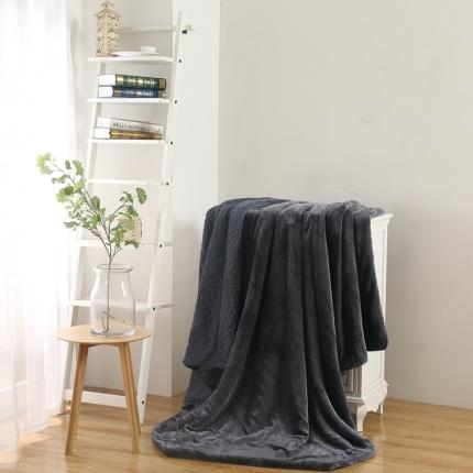 91家纺网 家纺一手货源 找家纺 （总）卡琪曼 2022新双面法兰绒羊羔绒毛毯办公室午睡盖毯子