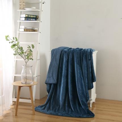 91家纺网 家纺一手货源 找家纺 （总）卡琪曼 2022新双面法兰绒羊羔绒毛毯办公室午睡盖毯子