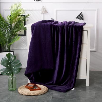 91家纺网 家纺一手货源 找家纺 （总）卡琪曼 2022新双面法兰绒羊羔绒毛毯办公室午睡盖毯子