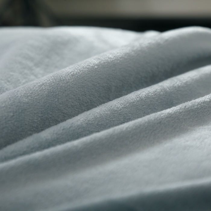 91家纺网 家纺一手货源 找家纺 卡琪曼 2022新双面法兰绒羊羔绒毛毯办公室午睡盖毯子 孔雀蓝