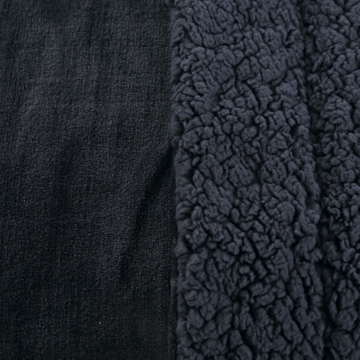 91家纺网 家纺一手货源 找家纺 卡琪曼 2022新双面法兰绒羊羔绒毛毯办公室午睡盖毯子 深空灰