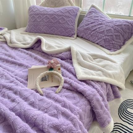 91家纺网 家纺一手货源 找家纺 (总) 栩裕纺织 2022新款塔肤绒多功能被套毯