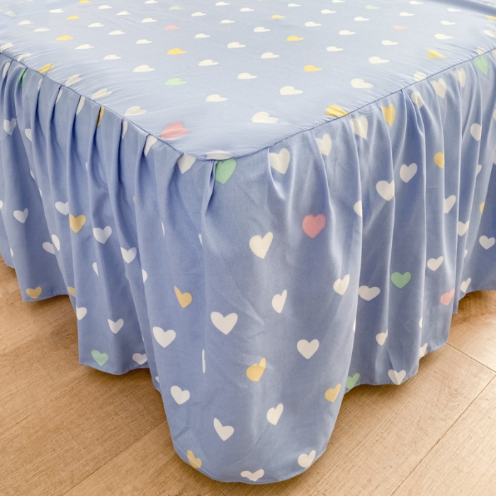 91家纺网 家纺一手货源 找家纺 上尚居 2024新款小清新韩版花边磨毛四件套水洗棉班尼兔