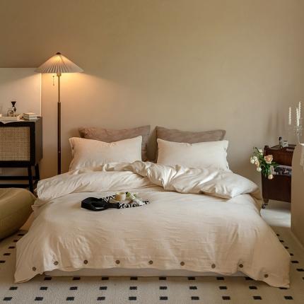 91家纺网 家纺一手货源 找家纺 (总) 华超针织 2022新款60支肌理浮雕亲柔纱四件套