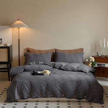 91家纺网 家纺一手货源 找家纺 (总) 华超针织 2022新款60支肌理浮雕亲柔纱四件套