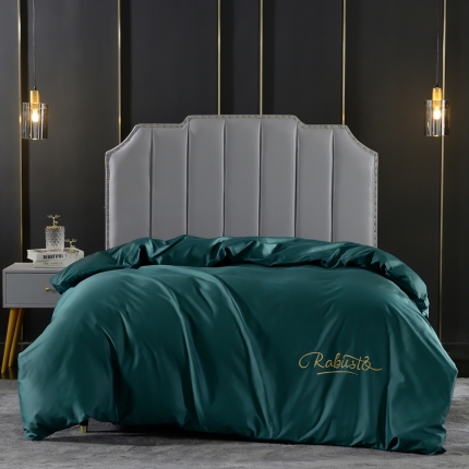 91家纺网 家纺一手货源 找家纺 80支埃及长绒棉时尚绣被套四件套全棉单件被罩