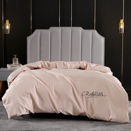 91家纺网 家纺一手货源 找家纺 80支埃及长绒棉时尚绣被套四件套全棉单件被罩