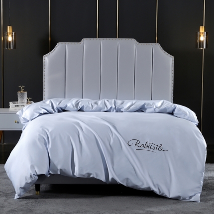 91家纺网 家纺一手货源 找家纺 80支埃及长绒棉时尚绣被套四件套全棉单件被罩