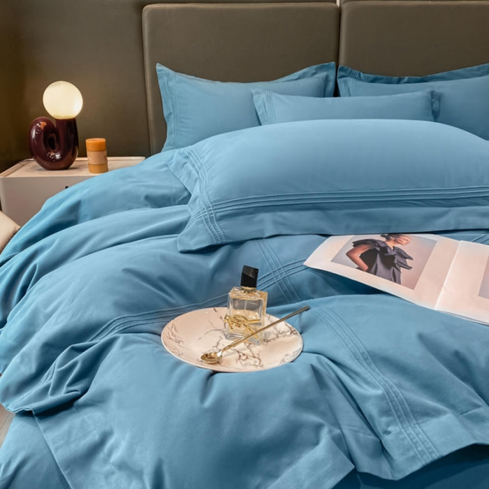 91家纺网 家纺一手货源 找家纺 （总）安妮 2022新款轻奢加厚全棉磨毛四件套-赫本