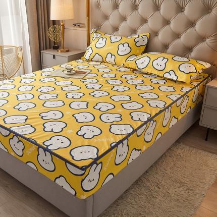 91家纺网 家纺一手货源 找家纺 （总）纤雅床笠 2024新加厚磨毛单层六面全包床笠