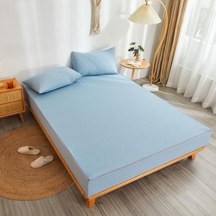 91家纺网 家纺一手货源 找家纺 （总）纤雅床笠 2024新款活性印染全棉水洗棉六面全包床笠