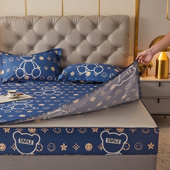 91家纺网 家纺一手货源 找家纺 （总）纤雅床笠 2024新加厚磨毛单层六面全包床笠