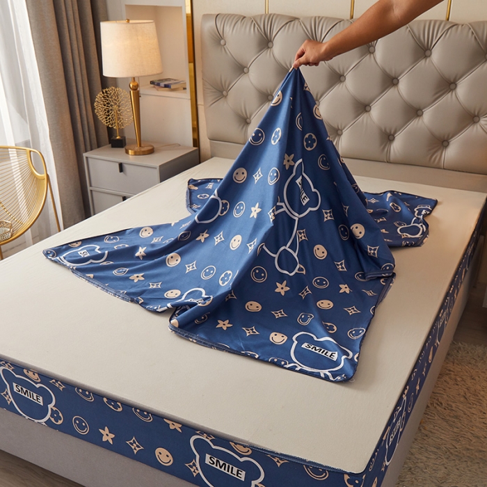 91家纺网 家纺一手货源 找家纺 （总）纤雅床笠 2024新加厚磨毛单层六面全包床笠