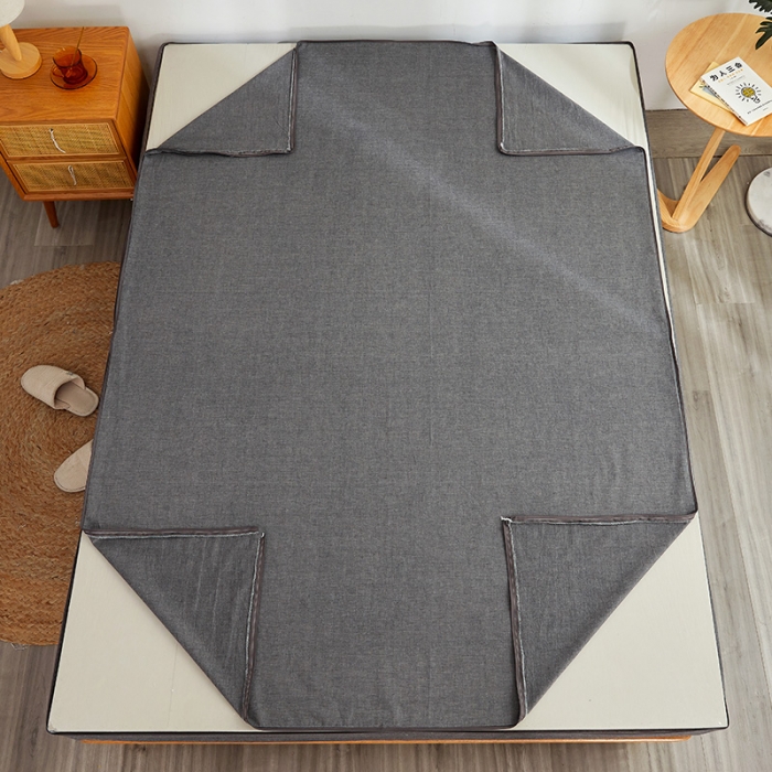 91家纺网 家纺一手货源 找家纺 （总）纤雅床笠 2024新款活性印染全棉水洗棉六面全包床笠