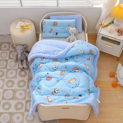 91家纺网 家纺一手货源 找家纺 嗨皮宝贝2022新款全棉卡通儿童豆豆绒被子被芯 星球大战