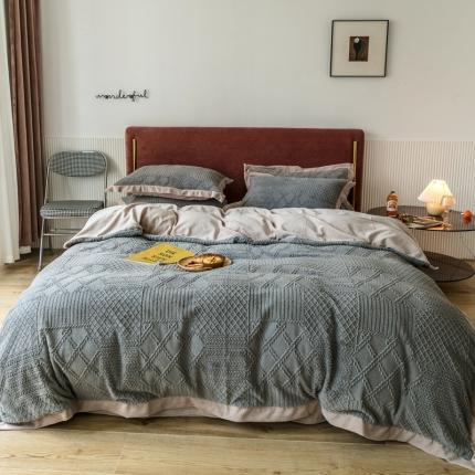 2022新款绒四件套-唯爱 唯爱-高级灰