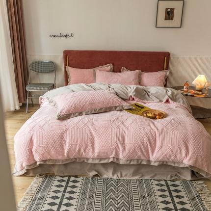 2022新款绒四件套-唯爱 唯爱-初夏粉