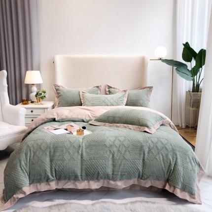 （总）馨蕊2022新款绒四件套-唯爱 实拍