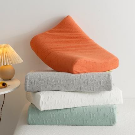 （总）其乐2023新款全棉针织浮雕工艺乳胶枕超30天不退不换 