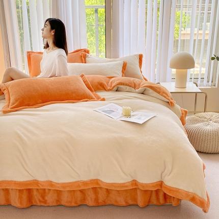 91家纺网 家纺一手货源 找家纺 （总）吾秀 网红直播兔兔绒四件套 牛奶绒四件套法莱绒四件套