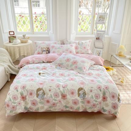 绵庭 2022年秋冬12868全棉四件套 樱之漫舞