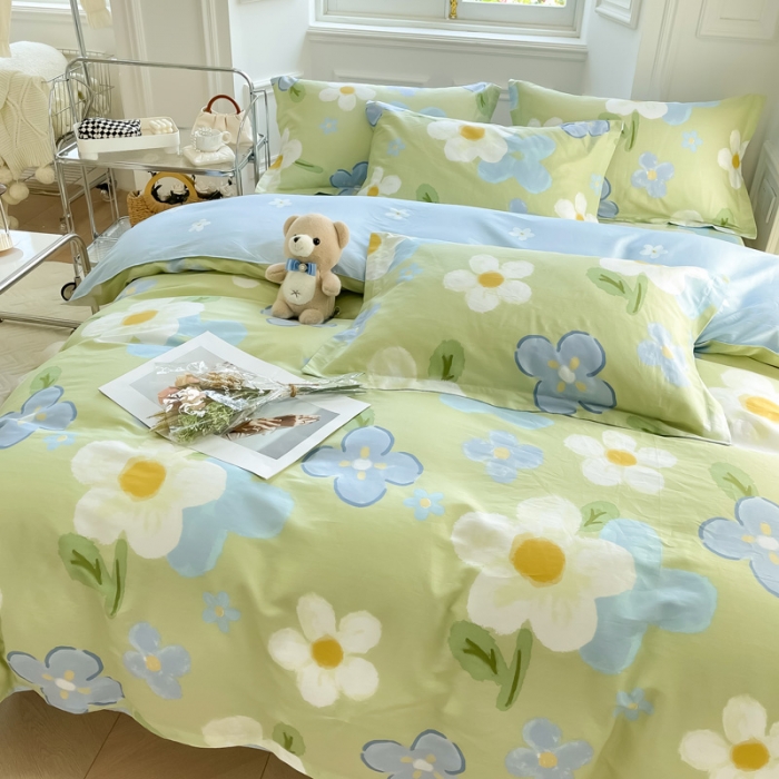 91家纺网 家纺一手货源 找家纺 绵庭 2022年秋冬12868全棉四件套 雅秀