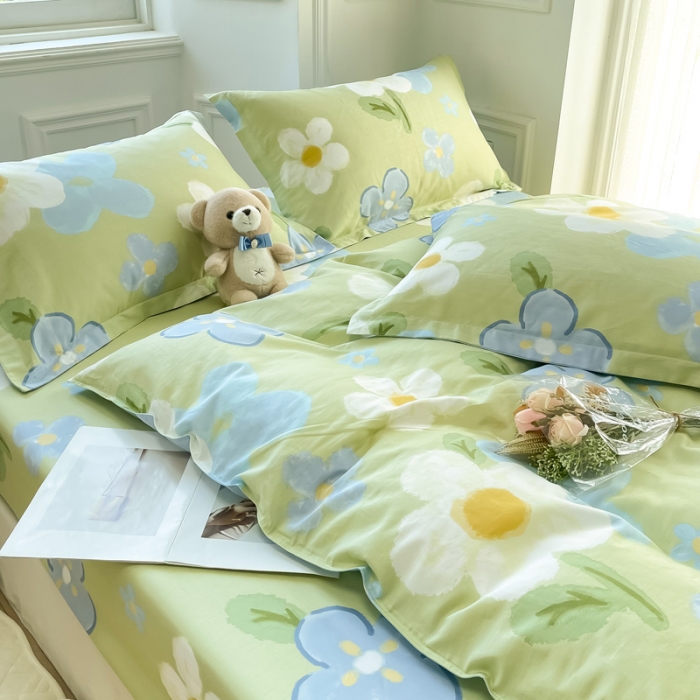 91家纺网 家纺一手货源 找家纺 绵庭 2022年秋冬12868全棉四件套 雅秀