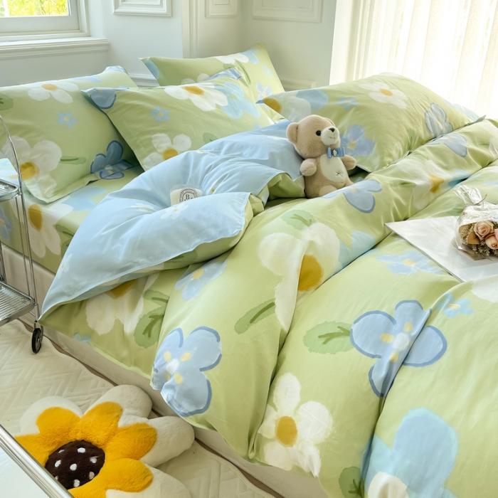 91家纺网 家纺一手货源 找家纺 绵庭 2022年秋冬12868全棉四件套 雅秀